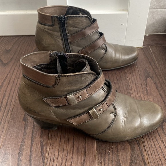 Taos | Greyish Brown Leather Ankle Boots - 39/8 - Picture 7 of 9